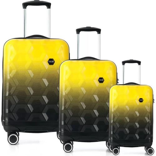 купить Чемодан CCS 5226 Set Grey/Orange в Кишинёве 