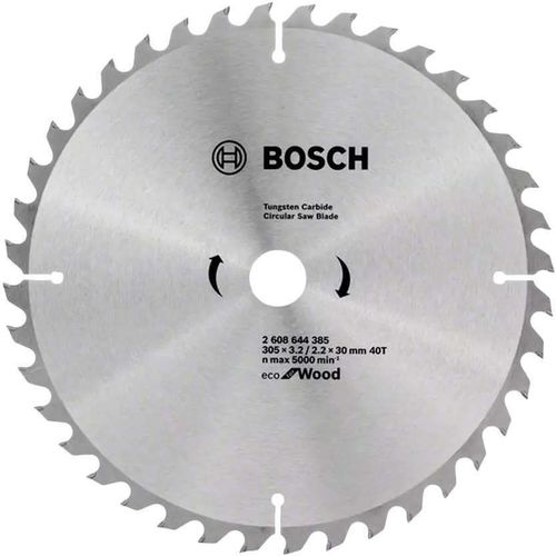 купить Диск отрезной Bosch 2608644385 Диск ECO по дереву 305x3.2/2.2x30 40з в Кишинёве 