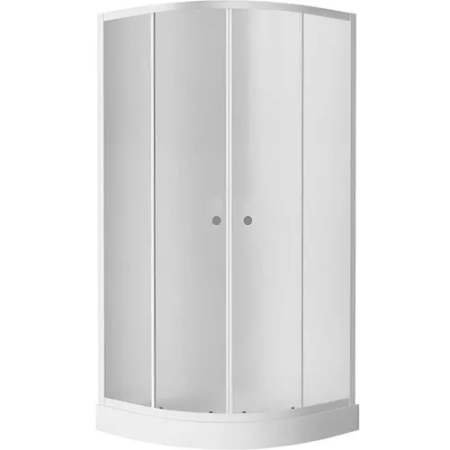 cumpără Cabină de duș MPN 1000X1000X1940, cada joasa, forma rotunda., sticla fumurie în Chișinău 