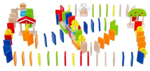 купить Настольная игра Viga 51620 Настольная игра: Домино, 116 фишек. в Кишинёве 