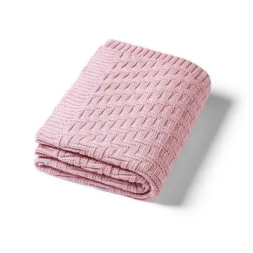 купить Детское постельное белье BabyOno 1647/01 Patura tricotate din bumbac roz в Кишинёве 