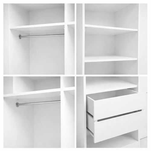 cumpără Dulap Mashtab 12246 FLEXO M5 alb uși Rockfort 1500x530x2200 în Chișinău 