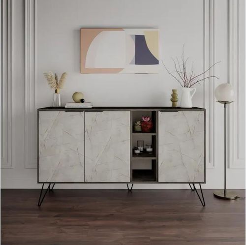 cumpără Casetieră Trendy Clara, Maro inchis, Lagina 142x83x35cm în Chișinău 