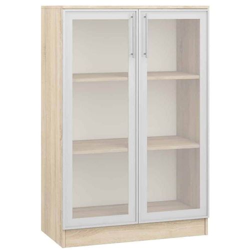 купить Шкаф Mobildor-Lux Витрина Practik (80x40x120H см) Sonoma в Кишинёве 