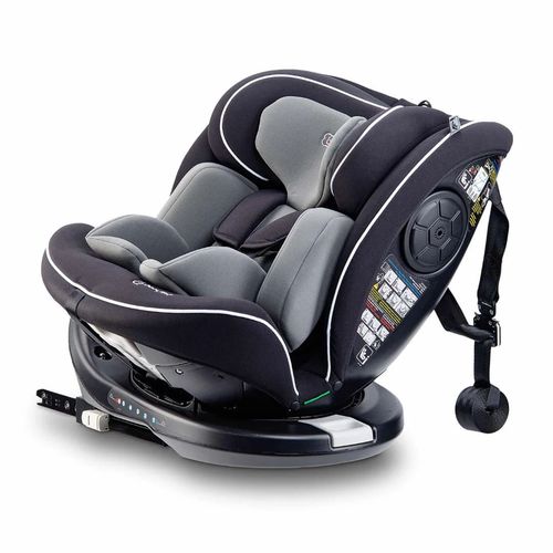 Scaun auto rotativ cu isofix BabyGo Nova 2 Black (0 - 36 kg) certificat R129 