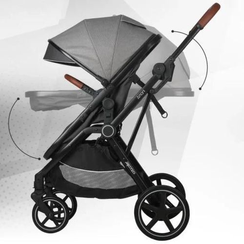 cumpără Сărucior pentru copii Coccolle Amani iSize Anthracite, 3in1 cu landou transformabil în Chișinău 