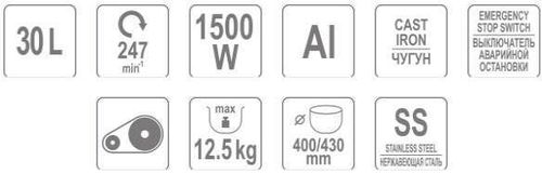 купить Миксер профессиональный Yato YG-03063 спиральная в Кишинёве 