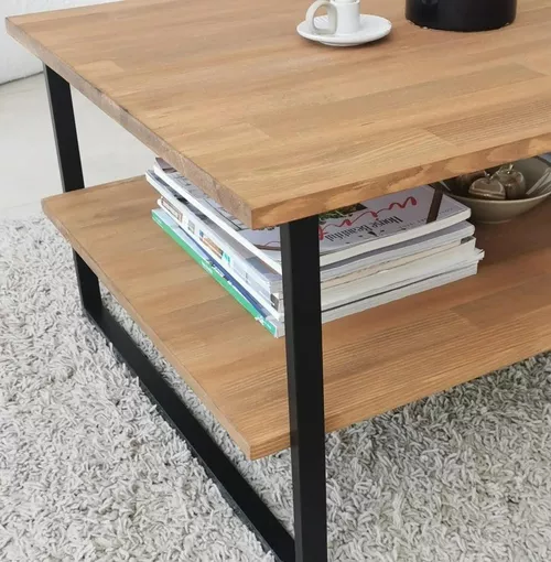 купить Журнальный столик Trendy Neta, Stejar 85x40x60cm в Кишинёве 