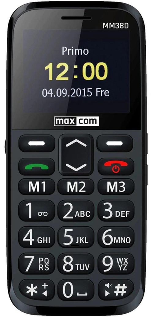 купить Телефон мобильный Max Com MM 38D, Black в Кишинёве 