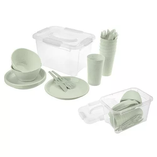 cumpără Container alimentare Promstore 45492 Набор для пикника Phibo на 6 персон в контейнере, 27 предмет în Chișinău 