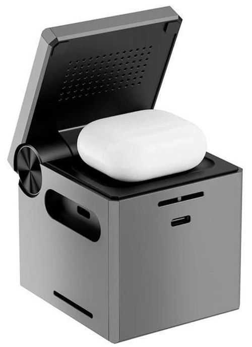 cumpără Încărcător wireless WIWU Wi-W030 3 in 1 Small Aquare, Gray în Chișinău 