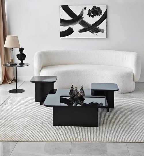 cumpără Măsuţă cafea Trendy Jazz, Negru, Fume, set în Chișinău 