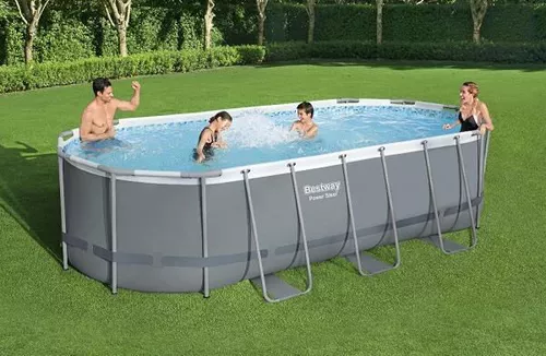 cumpără Piscină cu cadru Bestway 56710BW Power Steel Oval 549x274x122cm în Chișinău 