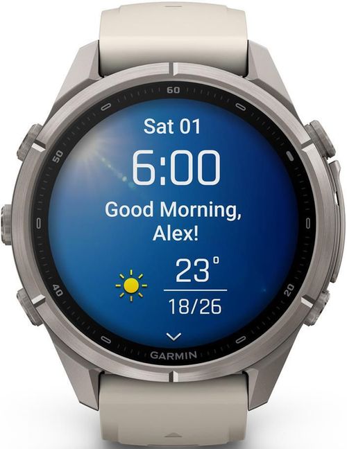 купить Смарт часы Garmin Fenix 9 Pro, 43mm,Ti, FogGry/DkSdsn band (010-04335-86) в Кишинёве 