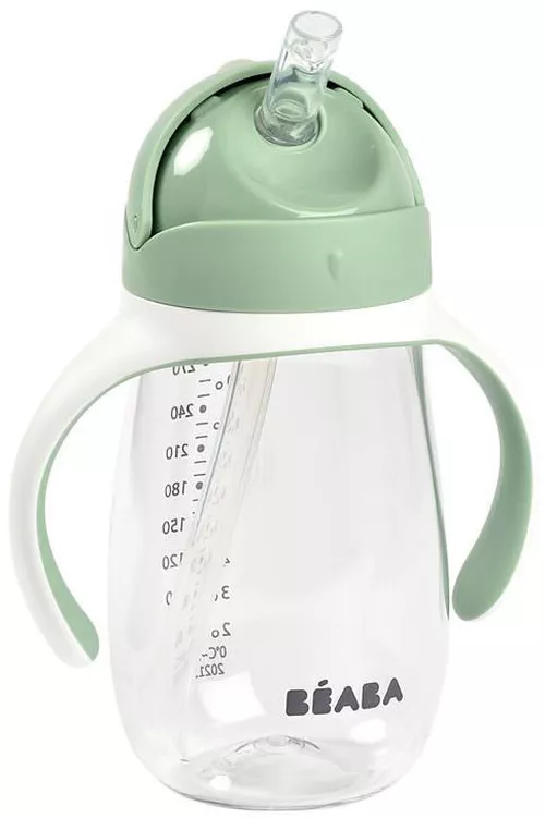 cumpără Cană cu pai Beaba B913533 Cana cu pai din Tritan 300 ml Sage Green în Chișinău 