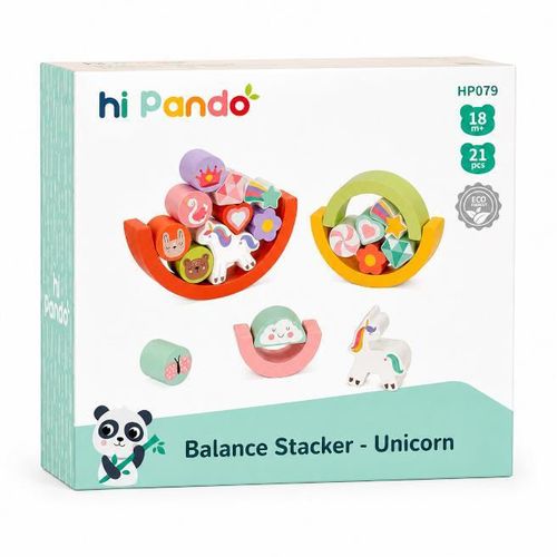 купить Игрушка Huanger (52794) Joc de echilibru din lemn Unicorn, 21el, HP079 в Кишинёве 