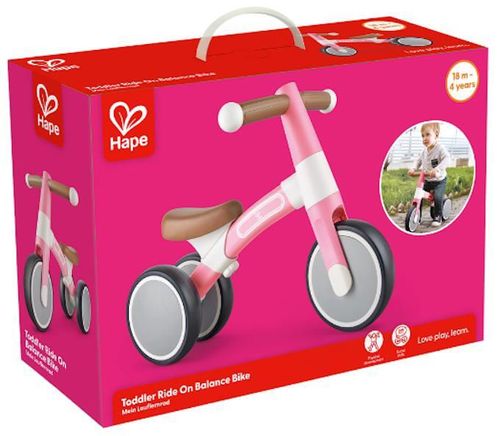 cumpără Bicicletă Hape E0105 Bicicletă de echilibru Toddler Ride-On Balance Bike, roz în Chișinău 