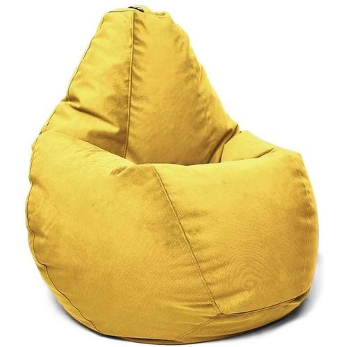 cumpără Fotoliu BeanBag BeanBag BM5983, Fotoliu Maserrati din velur în formă de peră, XL, Galben în Chișinău 