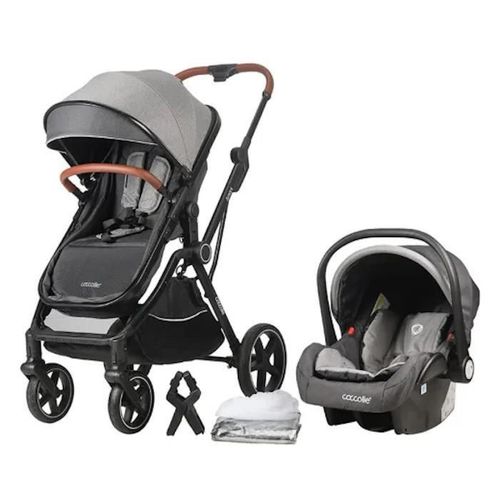 cumpără Сărucior pentru copii Coccolle Amani iSize Anthracite, 3in1 cu landou transformabil în Chișinău 