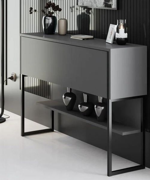 cumpără Masă Trendy Luxe, NegruAntracit, 120x80x30cm (GTR005825) în Chișinău 