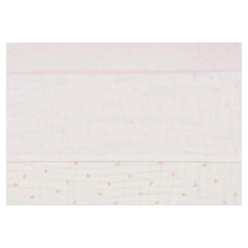 купить Детское постельное белье Jollein 008-524-68016 Cearsaf pentru patut Slub Ivory, 120x150cm в Кишинёве 
