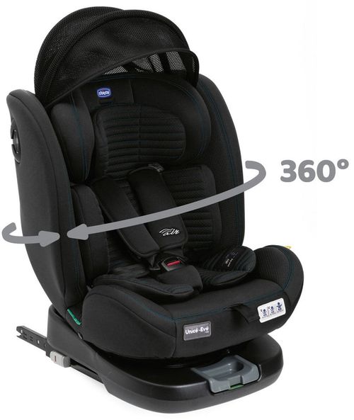 купить Автокресло Chicco 8703095 Unico EVO i-Size, Black (rotativ), 0-12ani (40-150cm) в Кишинёве 