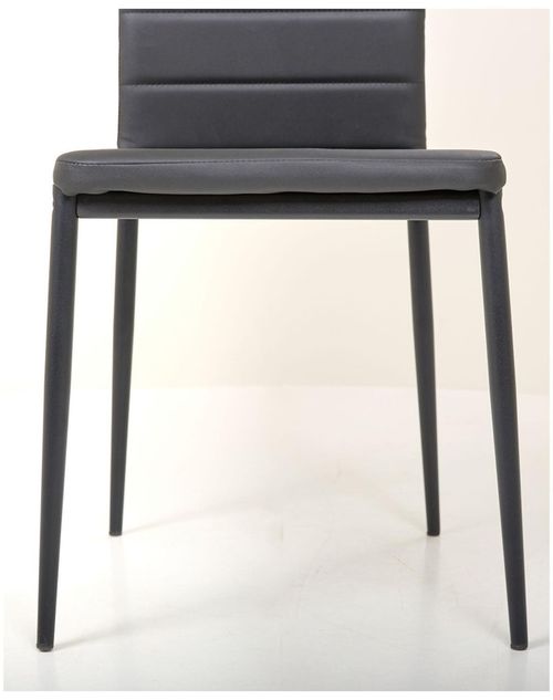 cumpără Scaun Nowystyl Sicilia rama grafit, piele negru în Chișinău 