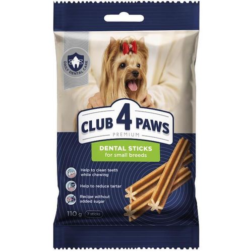 купить Корм для питомцев CLUB 4 PAWS 24230989 Снек Premium дентал, для взрослых собак, мелкие породы, 18x110гр в Кишинёве 