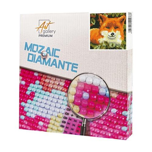 купить Картина по номерам Art Gallery BJ713 Mozaic cu diamante 20x20cm Vulpea roscata в Кишинёве 