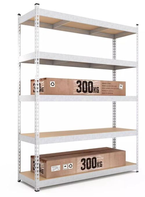 купить Cтеллаж складской Nex Home Titan 2160x1200x800mm, 5 polițe PAL, galvanizat в Кишинёве 