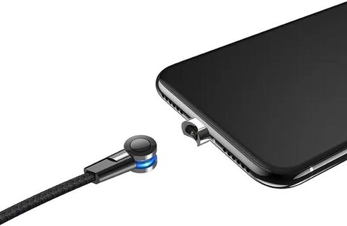 cumpără Cablu telefon mobil Hoco Hoco Cable USB to Lightning S8 Magnetic 2.4A 1.2m, Black în Chișinău 