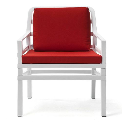 купить Кресло с подушками Nardi ARIA BIANCO cherry 40330.00.065.065 (Кресло с подушками для сада и терас) в Кишинёве 