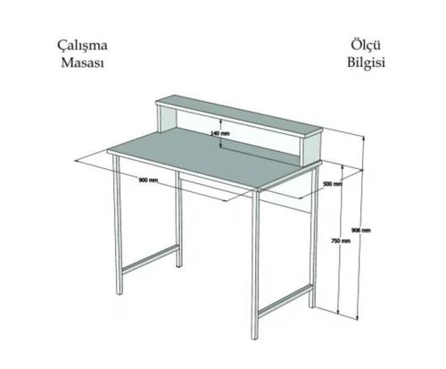 cumpără Masă de birou Trendy Uso Nuc, Negru (GTR001097) în Chișinău 