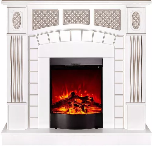 купить Камин электрический ArtFlame Amsterdam & Corsica, 1120x1150x300 mm, Alb в Кишинёве 