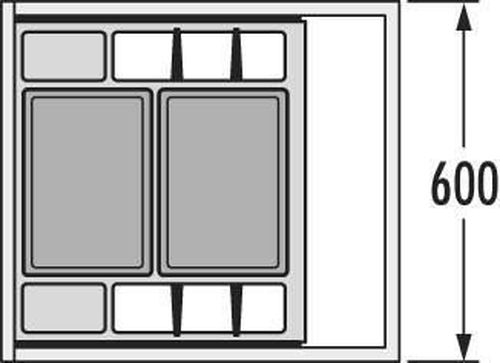 cumpără Feronerie pentru mobilă Hailo 3620811 Separato K 600 20/20 în Chișinău 
