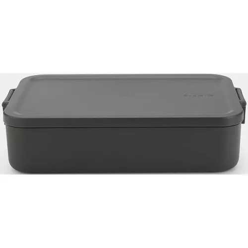 купить Контейнер для хранения пищи Brabantia 20 34 80 Lunch Box Make&Take Dark Grey Large, Plastic, Bento в Кишинёве 