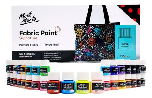 cumpără Set de creație Mont Marte PMHS0082 Set vopsele pentru haine Fabric Paint 36buc x 20ml în Chișinău 