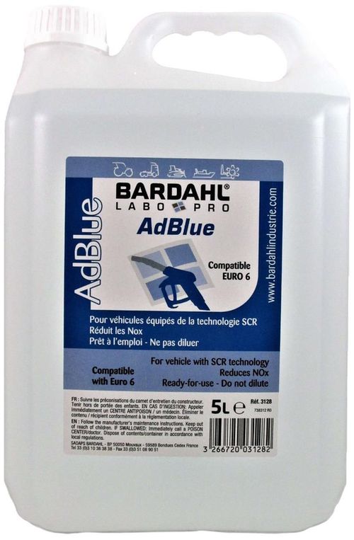купить Автохимия Bardahl (3128) Жидкость AdBlue (мочевина) 5 л в Кишинёве 