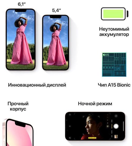 cumpără Smartphone Apple iPhone 13 128GB Pink MLPH3 în Chișinău 