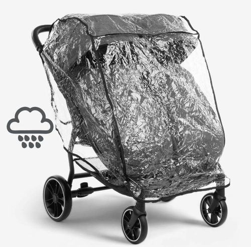 купить Детская коляска Kikka Boo 31001040011 Happy 2 Light Grey, pentru gemeni в Кишинёве 