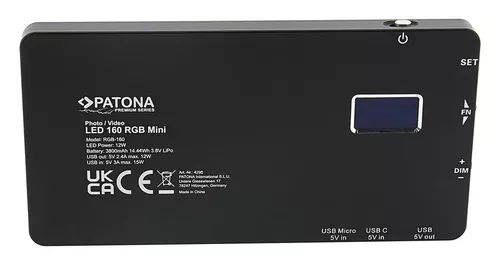 cumpără Iluminare pentru foto-video Patona Premium LED Photo/Video Light RGB 160 în Chișinău 