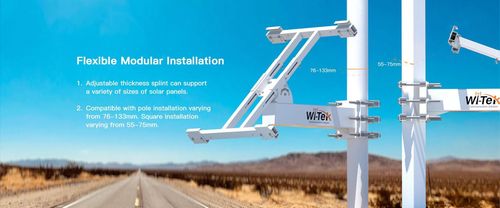купить Фурнитура для солнечной панели Wi-tek WI-BRKP133 pole-mounted в Кишинёве 
