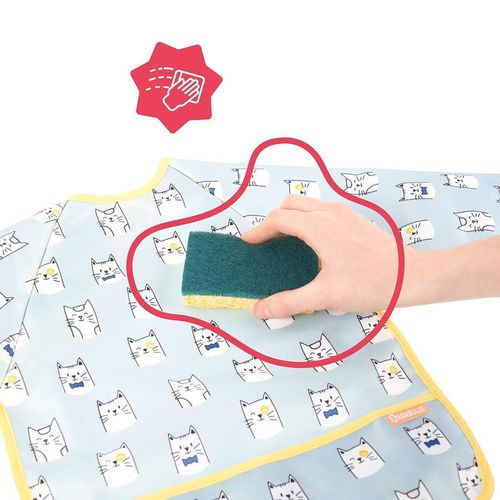 купить Слюнявчики Badabulle B007025 Albastra cu pisicute в Кишинёве 