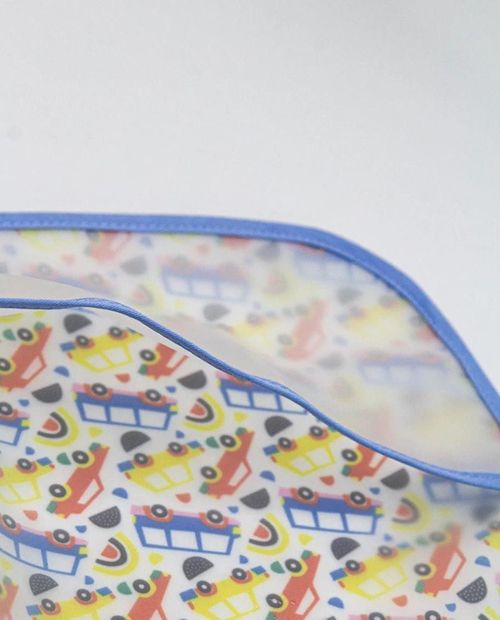 cumpără Bavețică BabyJem 840 Baveta cu 2 fete si buzunar Albastra, 24x35 cm în Chișinău 