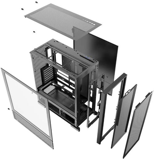 купить Корпус для ПК darkFlash AIR NOVA, Black в Кишинёве 