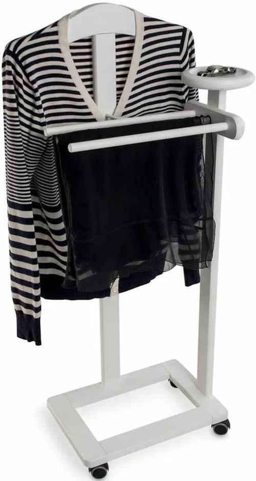 купить Вешалка для одежды Arredamenti Italia Antimo, складная, белый лак в Кишинёве 