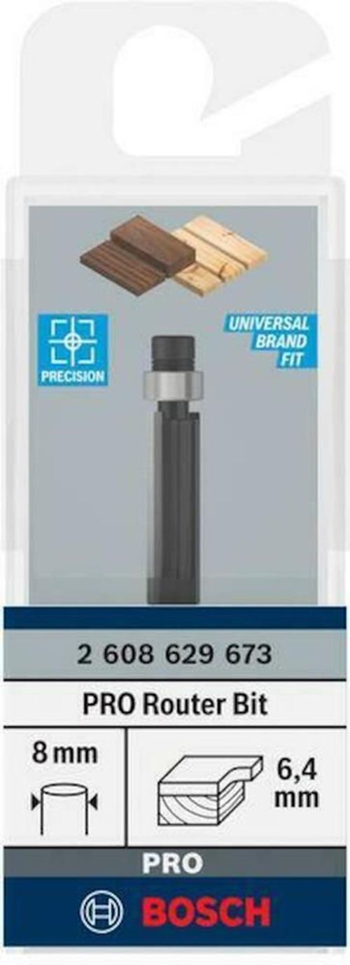 cumpără Set de tubulare, bite, duze Bosch Freza pentru lemn Flush trim D6.35 (2608629673) în Chișinău 