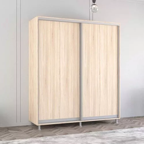 купить Шкаф Mobildor-Lux Арон с раздвижными дверцами (210x60x230H см) Brilliant White в Кишинёве 