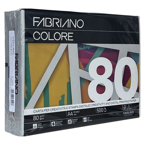 купить Бумага офисная Fabriano Бумага Colore A4, 80 г/м2, 500 листов, grigio в Кишинёве 