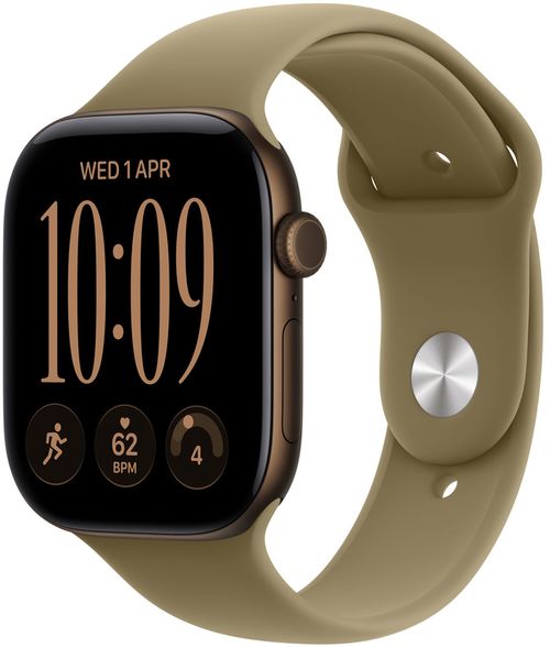 cumpără Ceas inteligent Apple Watch Series 12 GPS 46mm Dark Bronze Aluminium Case with Olive Sport Band S/M MJEQ4 în Chișinău 